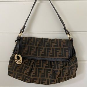 Fendi Tobacco Zucca Canvas Small Chef Bag